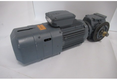 158 RPM 1,5 KW Asmaat 25 mm, geremd IE3. Unused. 